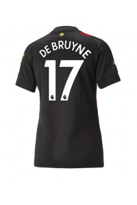 Manchester City Kevin De Bruyne #17 Voetbaltruitje Uit tenue Dames 2022-23 Korte Mouw